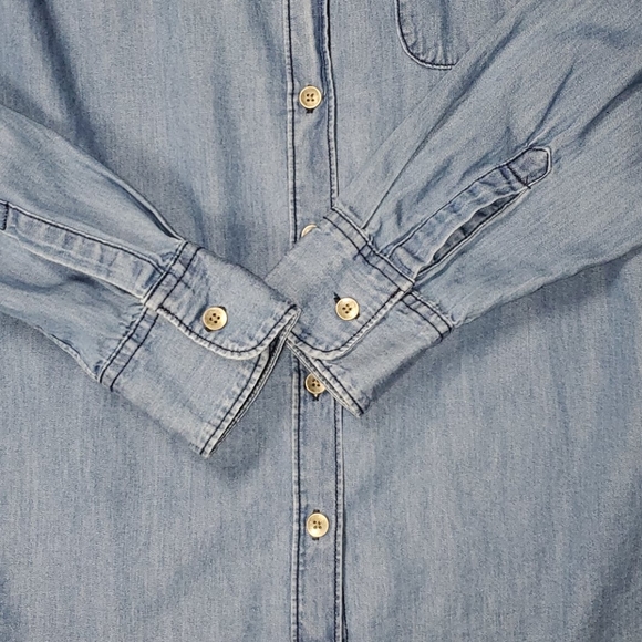 Womens denim blue Old Navy small button down - Picture 9 of 12